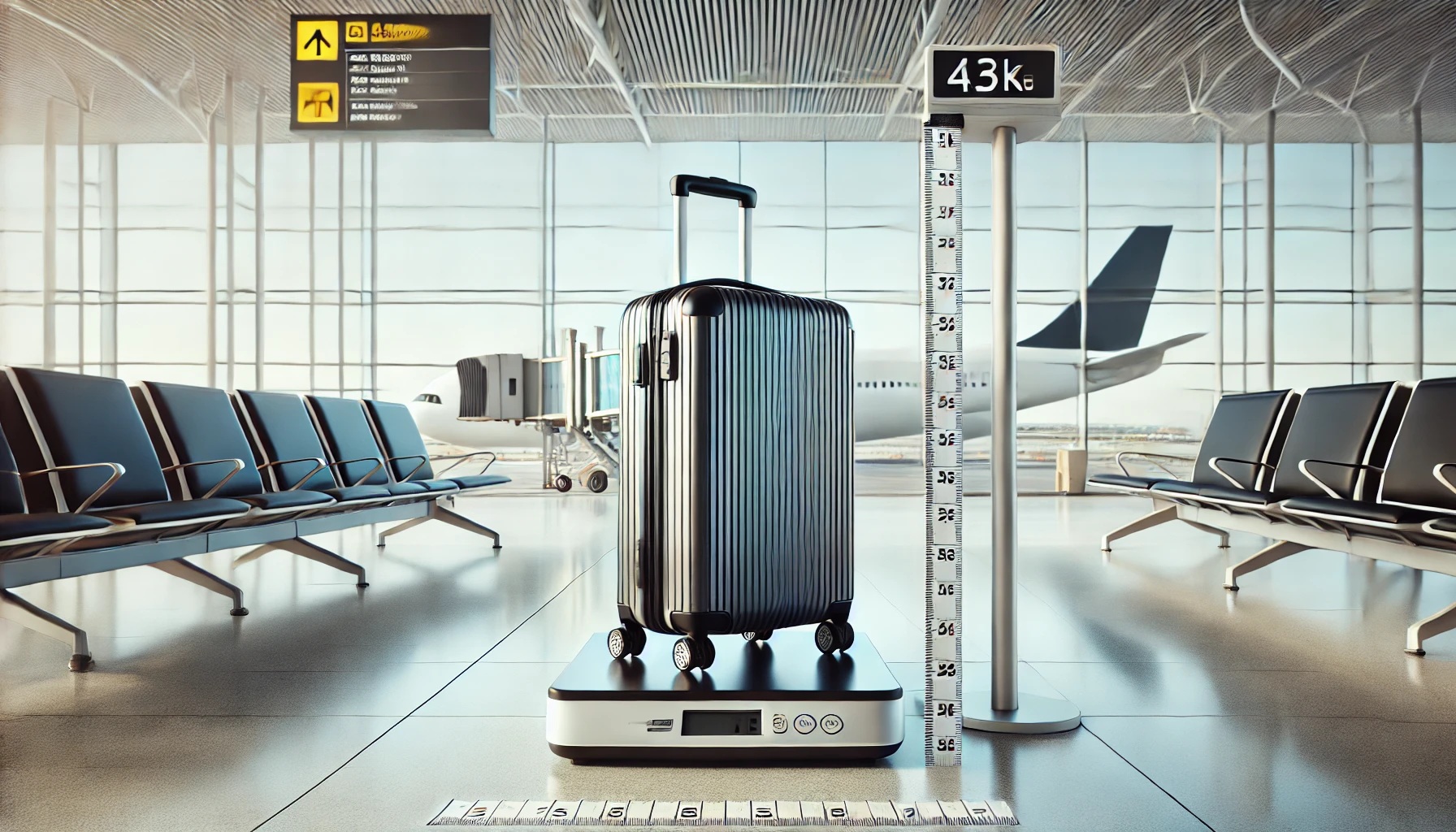 スーツケースのサイズ、重さメージ